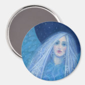 メティリツサスノーガールスネグーロチカクリスマスエンジェル マグネット (正面/裏面)