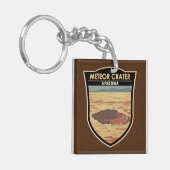メテオクレーターアリゾナ旅行アートヴィンテージ キーホルダー (正面左)
