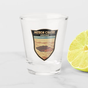 メテオクレーターアリゾナ旅行アートヴィンテージ ショットグラス
