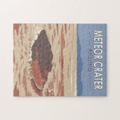メテオクレーターアリゾナ旅行アートヴィンテージ ジグソーパズル (横)
