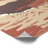 メテオクレーターアリゾナ旅行アートヴィンテージ ポスター (角)