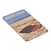 メテオクレーターアリゾナ旅行アートヴィンテージ マグネット (右側)