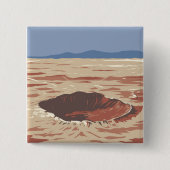 メテオクレーター 缶バッジ (正面)