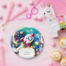 メテオパステルロケット誕生日 ペーパープレート