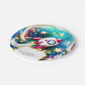 メテオパステルロケット誕生日 ペーパープレート (アングル)