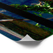 メテオラギリシャのバルコニーから眺める ポスター (角)