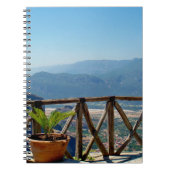 メテオラギリシャバルコニーノートブック ノートブック (正面)