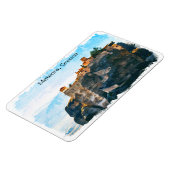 メテオラギリシャ水彩旅行 マグネット (左側)