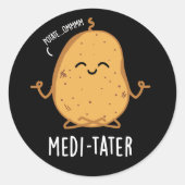 メディおもしろいタめい想ーのポテトプンダークBG ラウンドシール (正面)