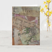 メディアのコラージュを失うことはない カード (黄色い花)