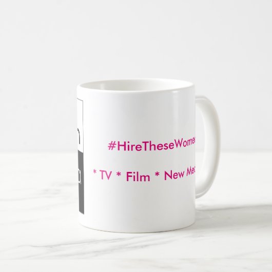 メディアの中の女クラシック性マグ コーヒーマグカップ (正面右)