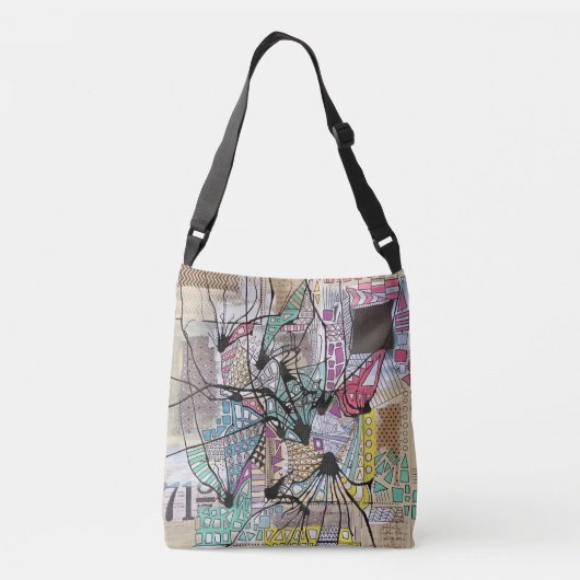 メディアの再生利用アート クロスボディバッグ (裏面)