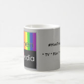 メディアの女クラシック性マググレー コーヒーマグカップ (中央)