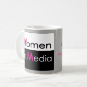 メディアの女クラシック性マググレー コーヒーマグカップ (正面左)