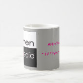 メディアの女クラシック性マググレー コーヒーマグカップ (中央)