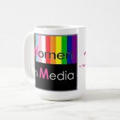 メディアの女性プライドマグ コーヒーマグカップ (正面左)
