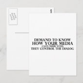 メディアの認識 ポストカード (正面/裏面)