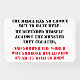 メディアは選択の余地がない 横断幕