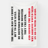 メディアは選択の余地がない 横断幕 (縦)