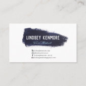 メディアアイコンを持つアーティストの画家 名刺 (裏面)