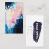 メディアアイコンを持つアーティストの画家 名刺 (正面/裏面)