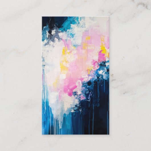 メディアアイコンを持つアーティストの画家 名刺 (正面)