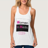 メディアクタンホワイトの女性 タンクトップ (正面)