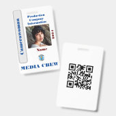 メディアクルーバッジ バッジ (正面&裏面)