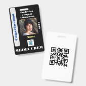 メディアクルーバッジ バッジ (正面＆裏面)