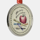 メディアスペシャリスト プレミアム ラウンド オーナメント (右)