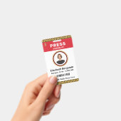 メディアプレスパスジャーナリスト写真IDカードカスタム バッジ (手持ち)