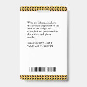 メディアプレスパスジャーナリスト写真IDカードカスタム バッジ (裏面)