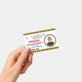 メディアプレスパス ロゴ ID カードをカスタマイズ バッジ (手持ち)