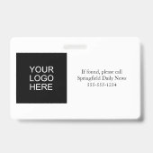 メディアプレス社員スタッフ写真付きIDカード 名前入り バッジ (裏面)