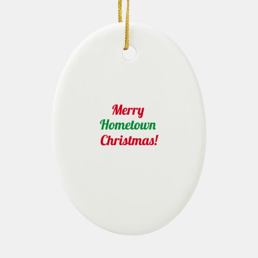 メディアペンシルバニアのクリスマスオーナメント セラミックオーナメント (裏面)