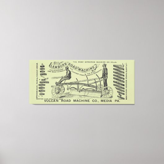 メディアペンシルバニア手術技師1889機械 キャンバスプリント (正面)