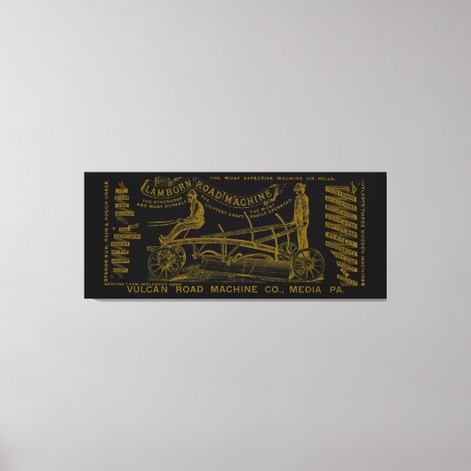 メディアペンシルバニア手術技師1889機械 キャンバスプリント (正面)