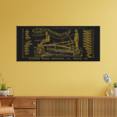 メディアペンシルバニア手術技師1889機械 キャンバスプリント (インサイチュ (リビング))