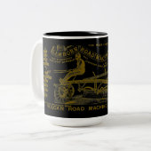 メディアペンシルバニア手術技師1889機械 ツートーンマグカップ (正面左)