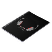 メディアボリュームコントロールボタン付きヘッドフォン ノートブック (左側)