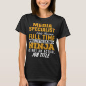 メディア専門家 Tシャツ (正面)