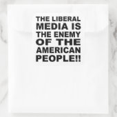 メディア自由主義のは国民の敵 スクエアシール (バッグ)