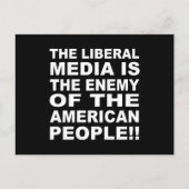 メディア自由主義のは国民の敵 ポストカード (正面)