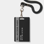 メディア オール アクセス パス フォト ID バッジ (裏面（ネックストラップ付）)