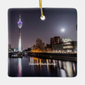 メディア・ハーバー・デュッセルドルフ(ラベル) セラミックオーナメント (正面)