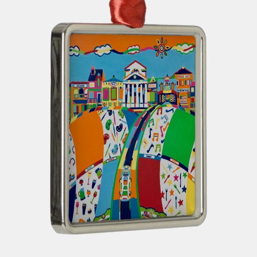 メディア、ペンシルバニアのクリスマスオーナメント メタルオーナメント (右)