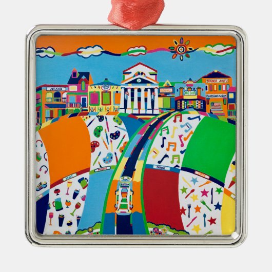 メディア、ペンシルバニアのクリスマスオーナメント メタルオーナメント (正面)