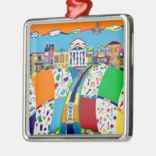 メディア、ペンシルバニアのクリスマスオーナメント メタルオーナメント (左)