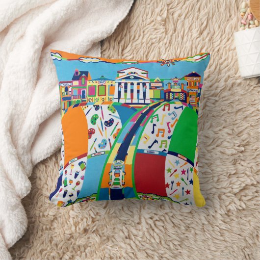 メディア、ペンシルベニア州16 x 16装飾用クッション クッション (ブランケット)