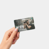 メディア モダン バックステージ パス ID バッジ (手持ち)